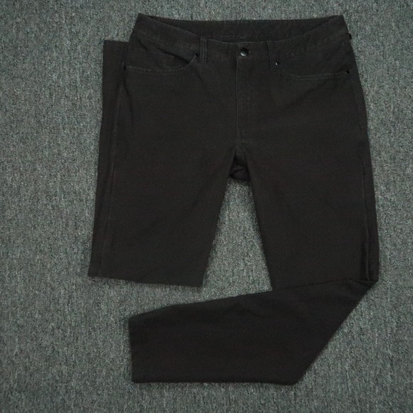 Lululemon Pants Men 32x31 Black ABC Slim Utilitech 5 Pocket Chino